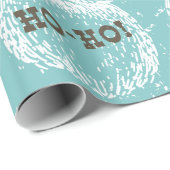 Ho-Ho Kerstfeestdag kerstkerstman — Kerstman — Ker Cadeaupapier (Rol Hoek)