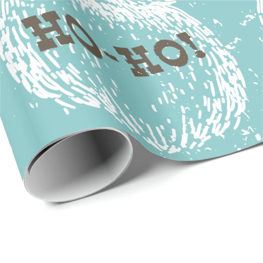 Ho-Ho Kerstfeestdag kerstkerstman — Kerstman — Ker Cadeaupapier (Rol Hoek)