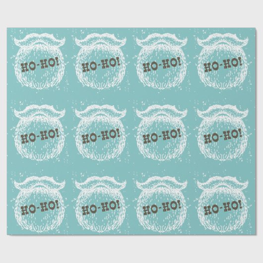 Ho-Ho Kerstfeestdag kerstkerstman — Kerstman — Ker Cadeaupapier (Vlak)