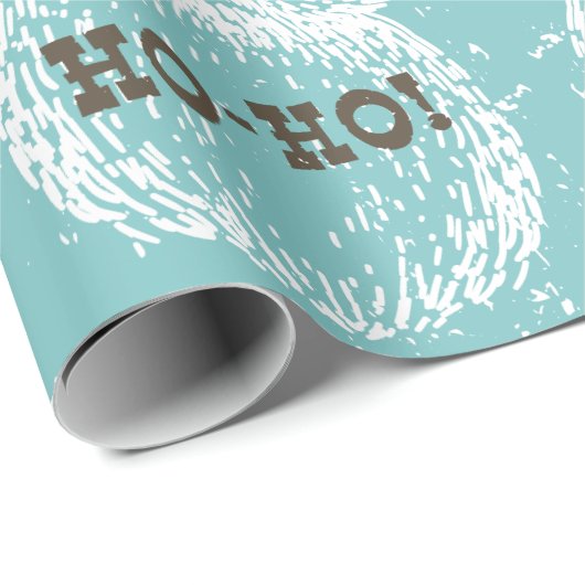 Ho-Ho Kerstfeestdag kerstkerstman — Kerstman — Ker Cadeaupapier (Rol Hoek)