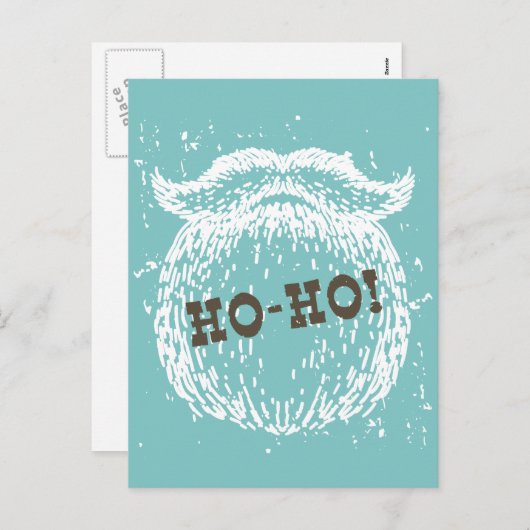 Ho-Ho Kerstfeestdag kerstkerstman — Kerstman — Ker Feestdagenkaart (Voorkant / Achterkant)