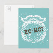 Ho-Ho Kerstfeestdag kerstkerstman — Kerstman — Ker Feestdagenkaart (Voorkant / Achterkant)