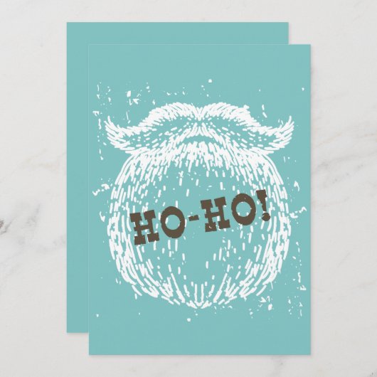 Ho-Ho Kerstfeestdag kerstkerstman — Kerstman — Ker Feestdagenkaart (Voorkant / Achterkant)