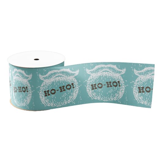 Ho-Ho Kerstfeestdag kerstkerstman — Kerstman — Ker Grosgrain Lint (Spoel)