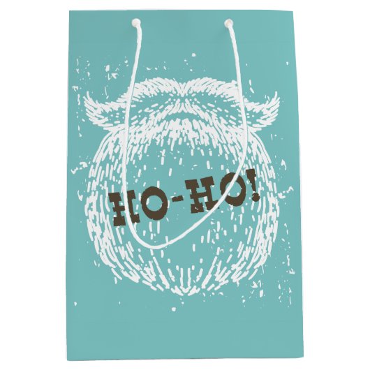 Ho-Ho Kerstfeestdag kerstkerstman — Kerstman — Ker Medium Cadeauzakje (Voorkant)