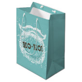 Ho-Ho Kerstfeestdag kerstkerstman — Kerstman — Ker Medium Cadeauzakje (Voorkant Gekanteld)