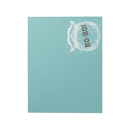 Ho-Ho Kerstfeestdag kerstkerstman — Kerstman — Ker Notitieblok (Linkerzijde)