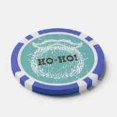 Ho-Ho Kerstfeestdag kerstkerstman — Kerstman — Ker Poker Chips (Enkel)