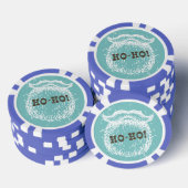 Ho-Ho Kerstfeestdag kerstkerstman — Kerstman — Ker Poker Chips (Opstapeling)
