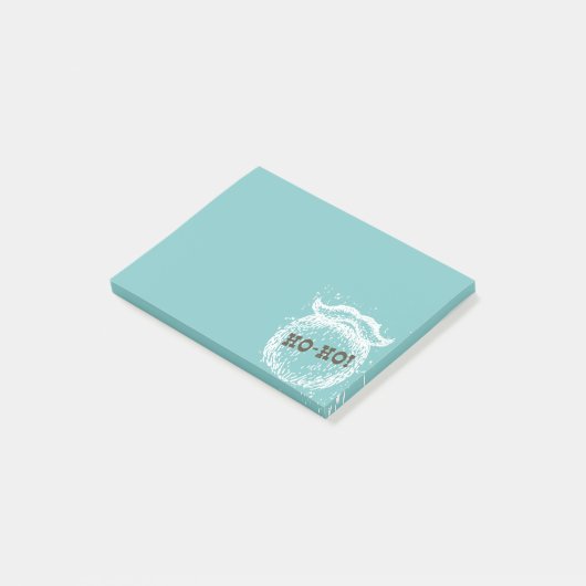 Ho-Ho Kerstfeestdag kerstkerstman — Kerstman — Ker Post-it® Notes (Schuin)