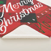 HO HO Kerstkamp Sherpa Deken (3/4)