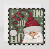 Ho Ho Kerstman Kerst Inspiratie Kerstkaart (Voorkant)