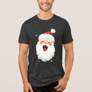 Ho ho kerstman Tri-Blend shirt