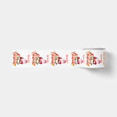 Ho Ho Kerstmis Grosgrain Lint (Voorkant)