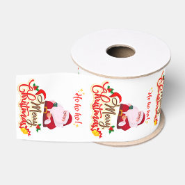 Ho Ho Kerstmis Grosgrain Lint