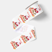 Ho Ho Kerstmis Grosgrain Lint (Achterkant)