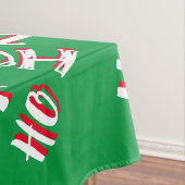 HO HO Kersttekst patroon wit rood Tafelkleed (Voorbeeld)