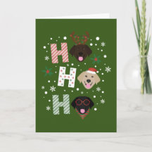 Ho Ho Labrador Retriever Vrolijk Kerstfeest