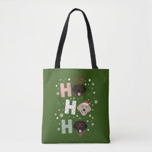 Ho Ho Labrador Retriever Vrolijk Kerstfeest Tote Bag