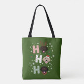 Ho Ho Labrador Retriever Vrolijk Kerstfeest Tote Bag (Achterkant)