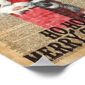 Ho, Ho Merry Chirstmas Santa Claus Dictitionary Ar Poster (Hoek)