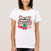 Ho Ho Merry Christmas – Cozy Holiday Vibes T-shirt (Voorkant)
