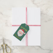 Ho Ho Merry Christmas Santa Cadeaulabel (Met Touw)