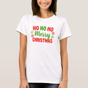 HO HO MERRY CHRISTMAS T-SHIRT