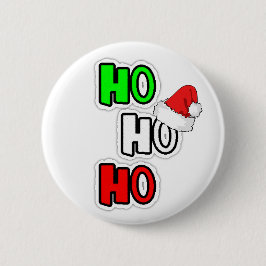 HO HO Merry Kerstkerstkerstkerstkerstkerstkerstker Ronde Button 5,7 Cm