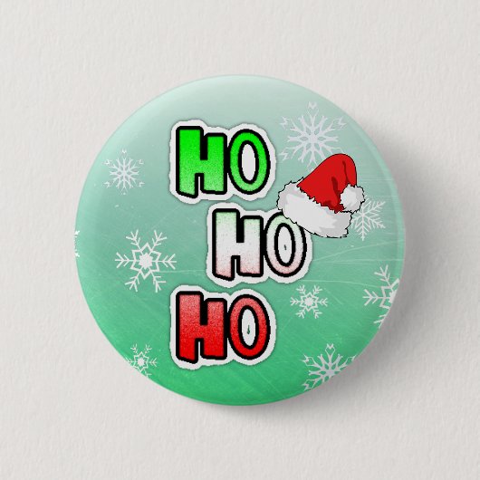 HO HO Merry Kerstkerstkerstkerstkerstkerstkerstker Ronde Button 5,7 Cm (Voorkant)