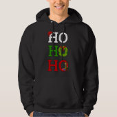 Ho Ho Merry Kerstmis Elf Hoodie (Voorkant)