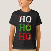 Ho Ho Merry Kerstmis Elf T-shirt (Voorkant)