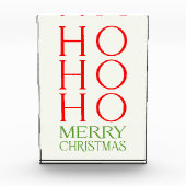 Ho Ho Merry Kerstmis Fotoblokken (Voorkant)