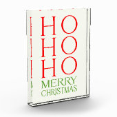 Ho Ho Merry Kerstmis Fotoblokken (Links)