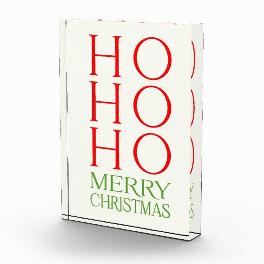 Ho Ho Merry Kerstmis Fotoblokken (Rechts)