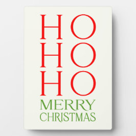 Ho Ho Merry Kerstmis Fotoplaat