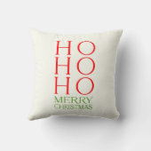 Ho Ho Merry Kerstmis Kussen (Achterkant)