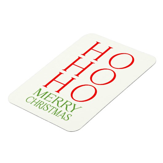 Ho Ho Merry Kerstmis Magneet (Linkerzijde)