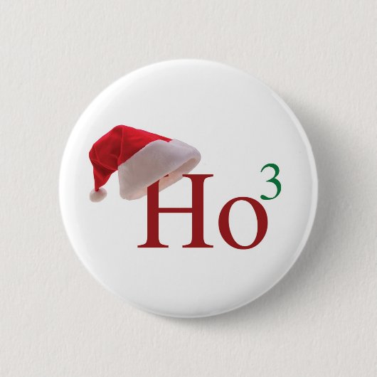 Ho Ho Merry Kerstmis Ronde Button 5,7 Cm (Voorkant)