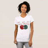 HO HO Merry Kerstmis T-shirt (Voorkant volledig)