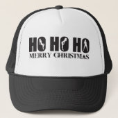 Ho Ho Merry Kerstmis Trucker Pet (Voorkant)