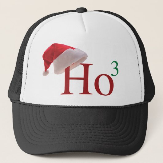 Ho Ho Merry Kerstmis Trucker Pet (Voorkant)