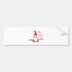 Ho Ho Merry Kerstmis van Santa.png Bumpersticker