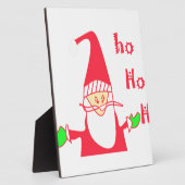 Ho Ho Merry Kerstmis van Santa.png Fotoplaat (Zijkant)