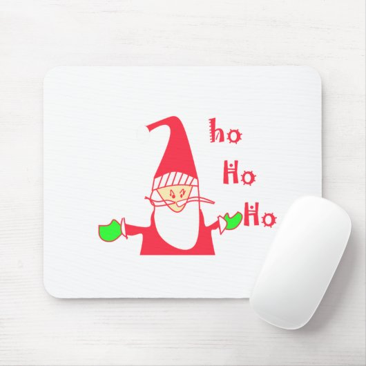 Ho Ho Merry Kerstmis van Santa.png Muismat (Met muis)