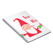 Ho Ho Merry Kerstmis van Santa.png Notitieboek (Rechterzijde)