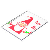 Ho Ho Merry Kerstmis van Santa.png Notitieboek (Linkerzijde)
