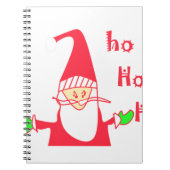 Ho Ho Merry Kerstmis van Santa.png Notitieboek (Voorkant)