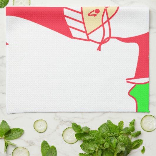 Ho Ho Merry Kerstmis van Santa Theedoek (Gevouwen)