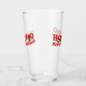 Ho Ho Merry-kerstrood met heilig Glas (Rechts)